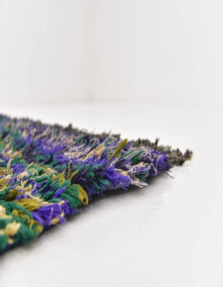 Detail image of 3' 2 x 4' 5  Hand Knotted Moroccan Wool Rug