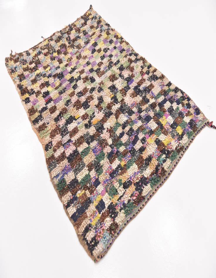 Detail image of 4' 9 x 6' 2 Hand Knotted Moroccan Rug