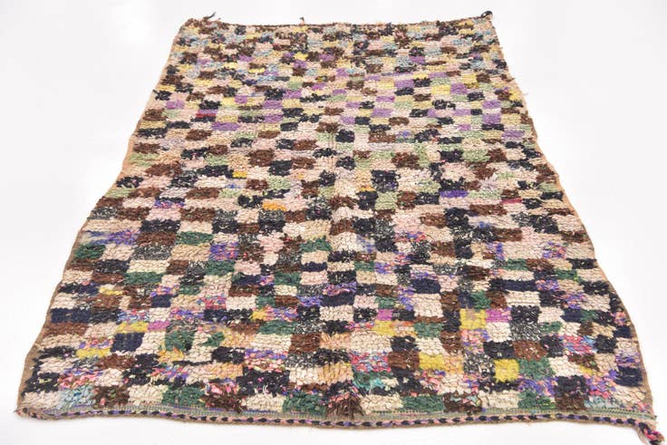 Detail image of 4' 9 x 6' 2 Hand Knotted Moroccan Rug