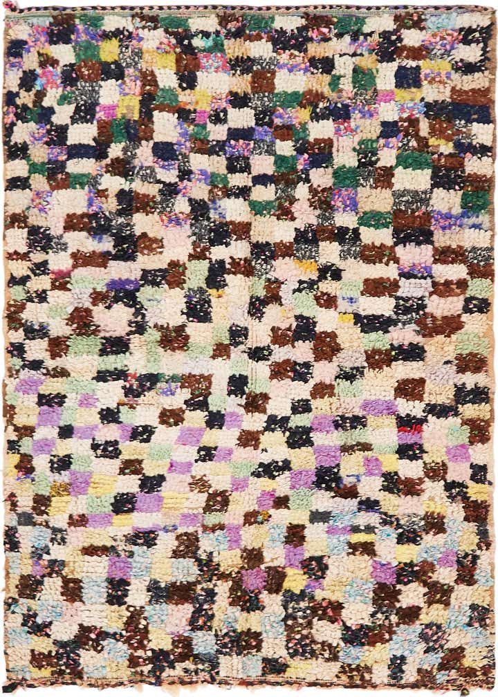 4' 9 x 6' 2 Hand Knotted Moroccan Rug