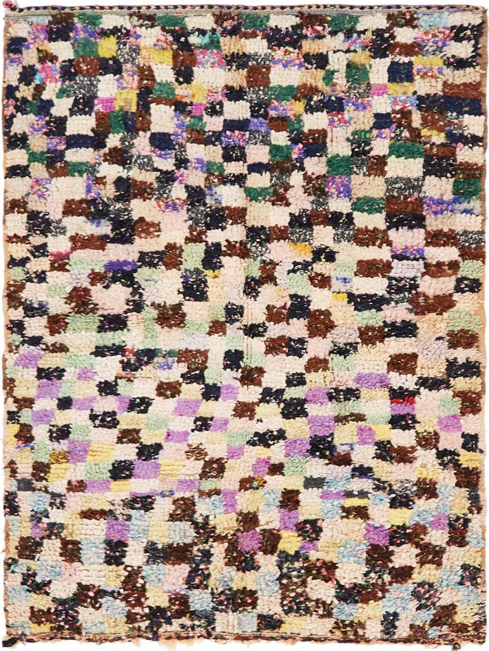 Detail image of 4' 9 x 6' 2 Hand Knotted Moroccan Rug