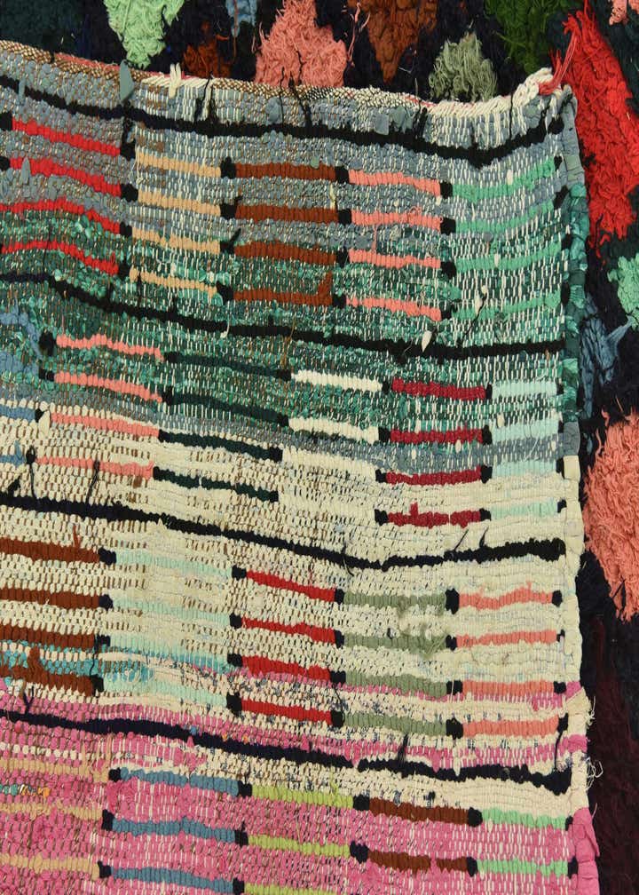 5' 7 x 9' 3 Hand Knotted Moroccan Wool Rug