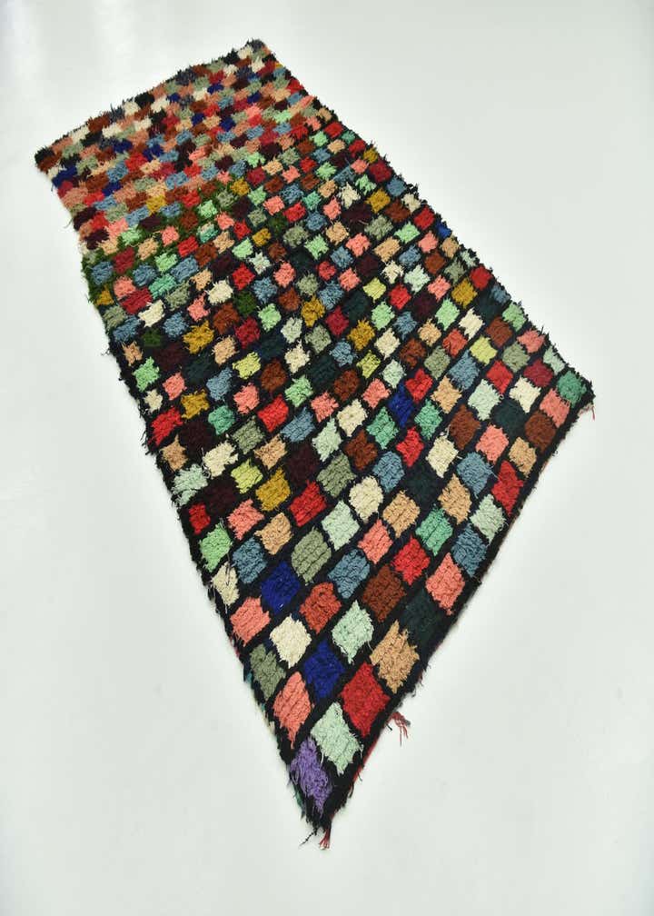 5' 7 x 9' 3 Hand Knotted Moroccan Wool Rug