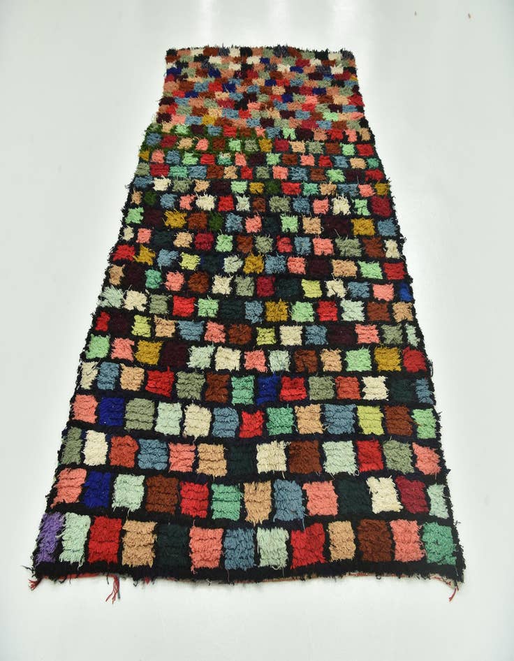 Detail image of 5' 7 x 9' 3 Hand Knotted Moroccan Wool Rug