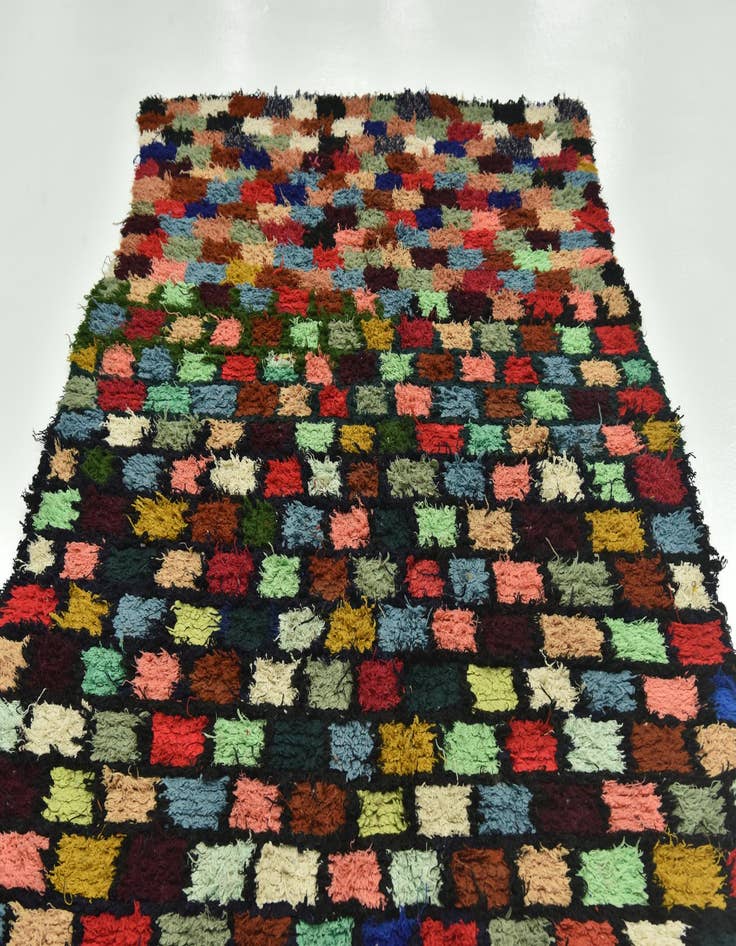 Detail image of 5' 7 x 9' 3 Hand Knotted Moroccan Wool Rug