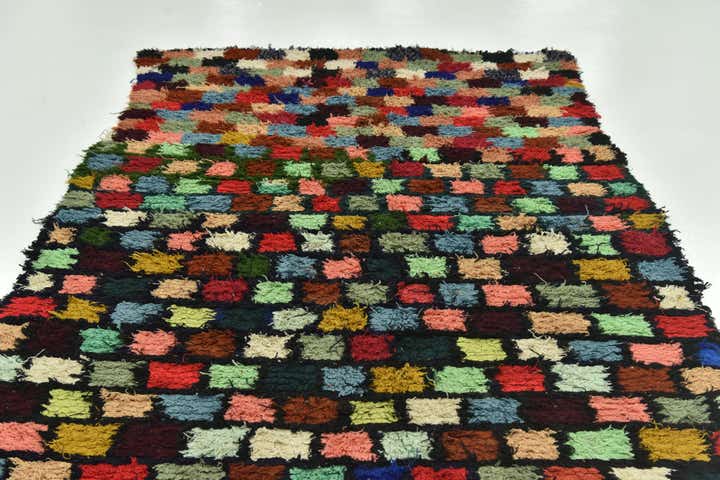 5' 7 x 9' 3 Hand Knotted Moroccan Wool Rug
