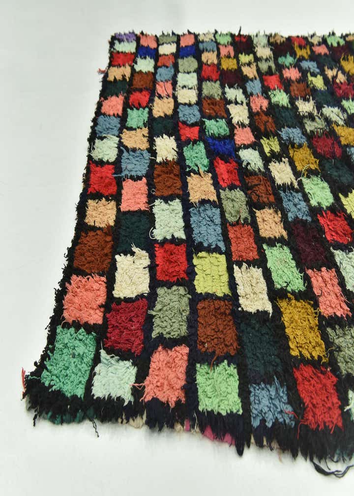 5' 7 x 9' 3 Hand Knotted Moroccan Wool Rug