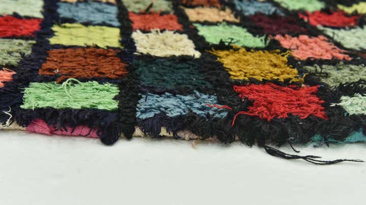 5' 7 x 9' 3 Hand Knotted Moroccan Wool Rug