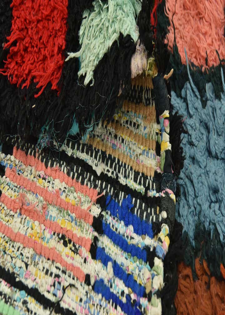 5' 7 x 9' 3 Hand Knotted Moroccan Wool Rug