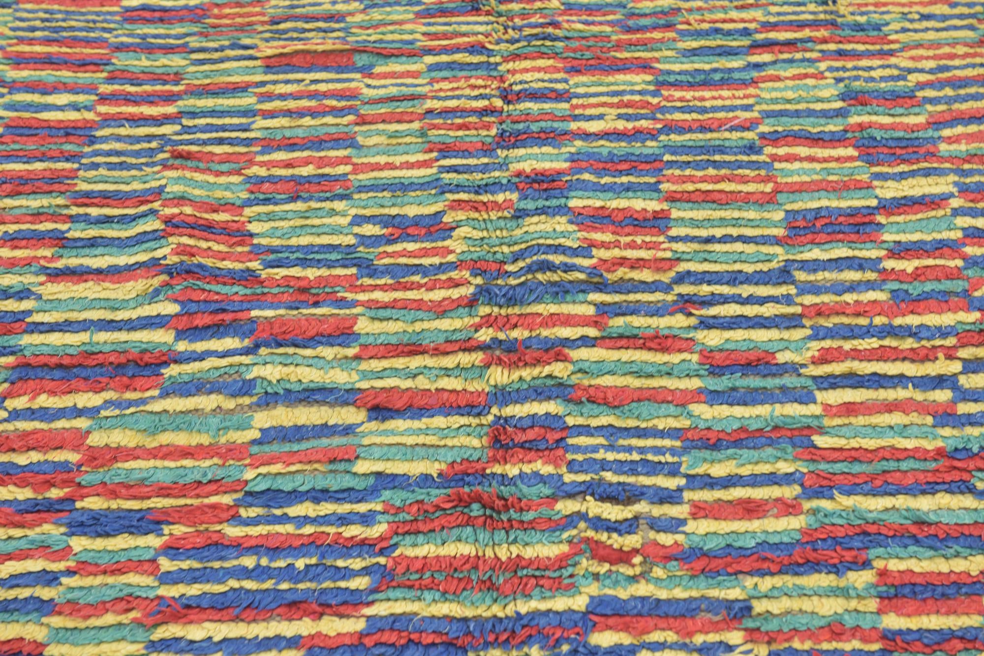 5' x 9' Hand Knotted Moroccan Wool Rug