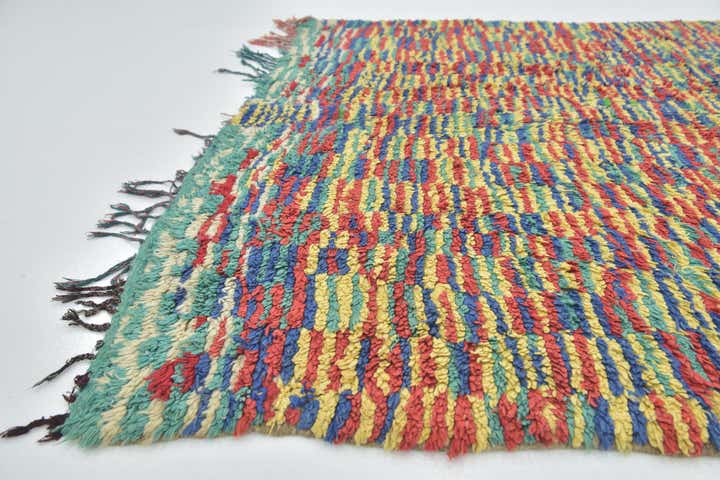 5' x 9' Hand Knotted Moroccan Wool Rug