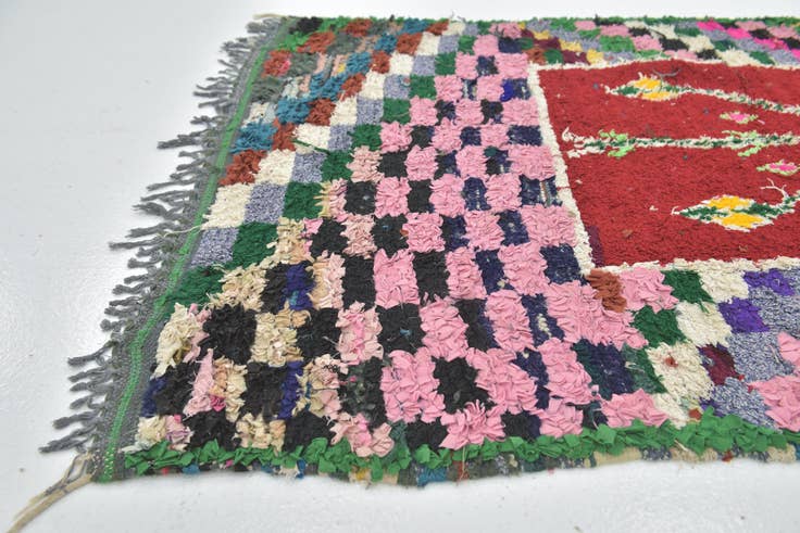 Detail image of 3' 7 x 5' 4 Hand Knotted Moroccan Rug