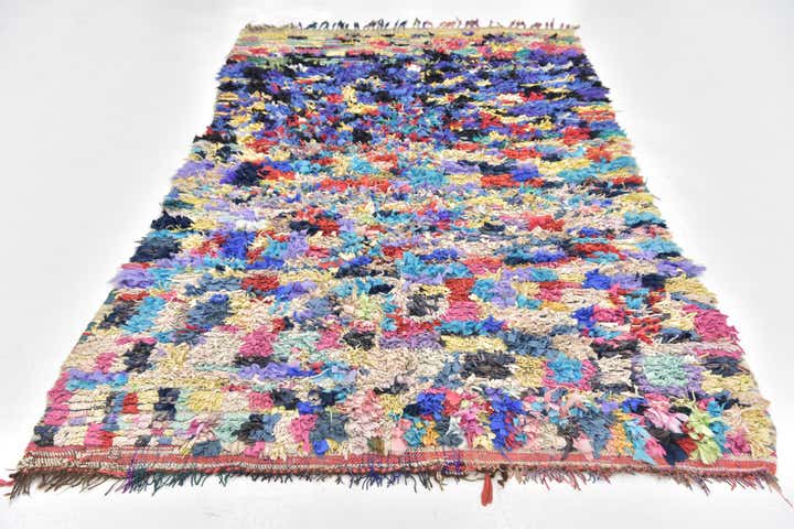 4' 10 x 8' Hand Knotted Moroccan Wool Rug