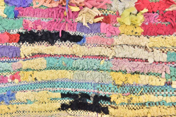 4' 10 x 8' Hand Knotted Moroccan Wool Rug