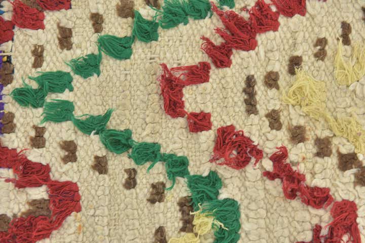 2' 7 x 5' 5 Hand Knotted Moroccan Wool Rug