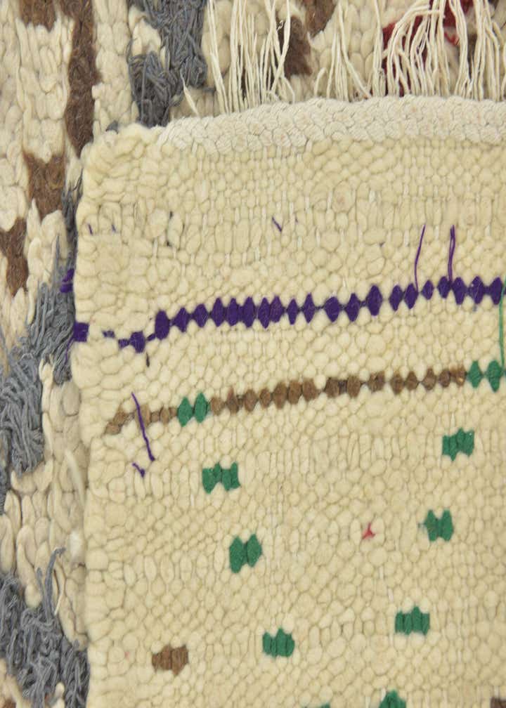 2' 7 x 5' 5 Hand Knotted Moroccan Wool Rug