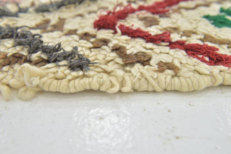 Detail image of 2' 7 x 5' 5 Hand Knotted Moroccan Wool Rug