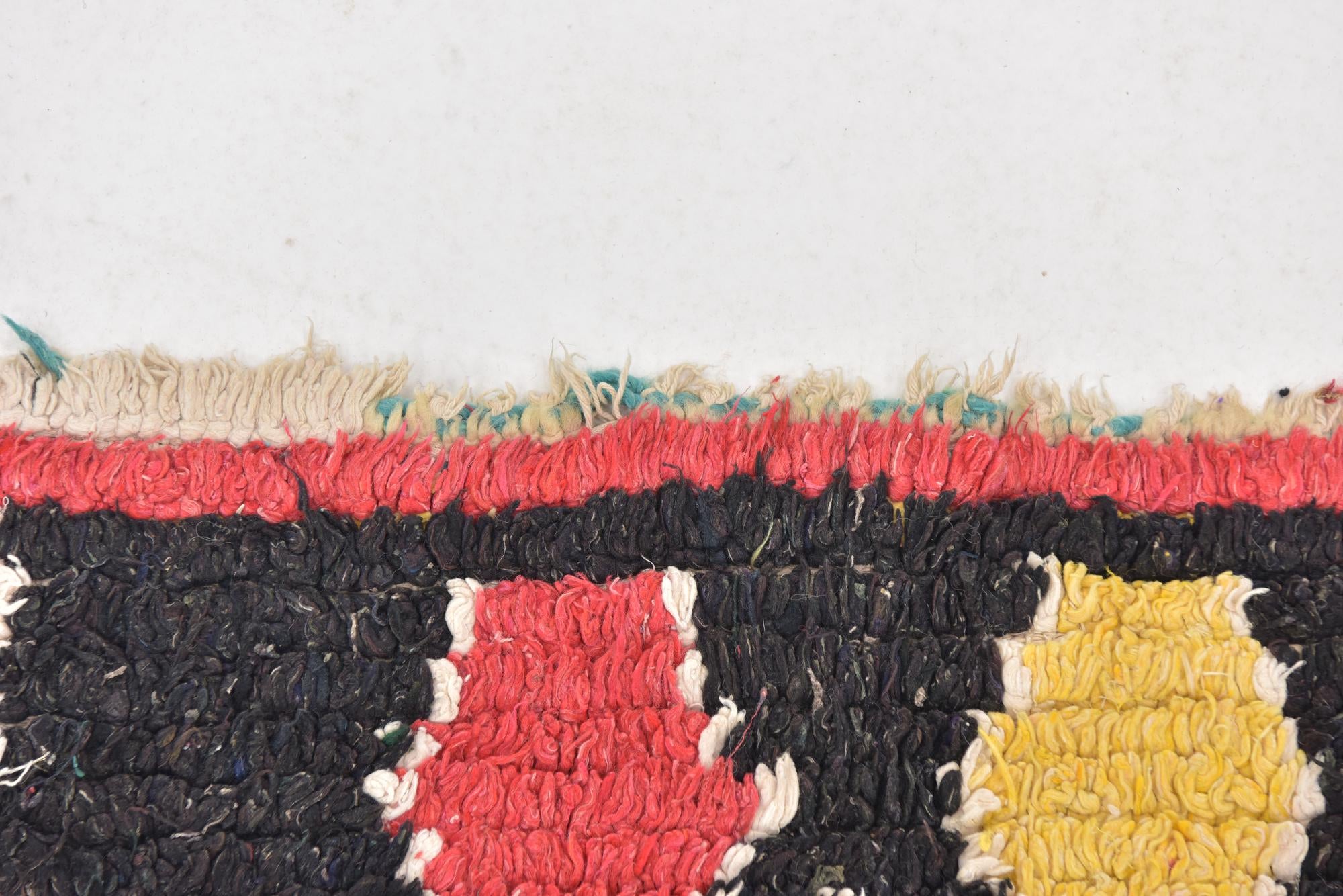 4' 5 x 6' 4 Hand Knotted Moroccan Wool Rug