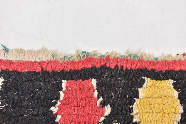 4' 5 x 6' 4 Hand Knotted Moroccan Wool Rug