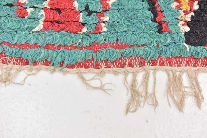 4' 5 x 6' 4 Hand Knotted Moroccan Wool Rug