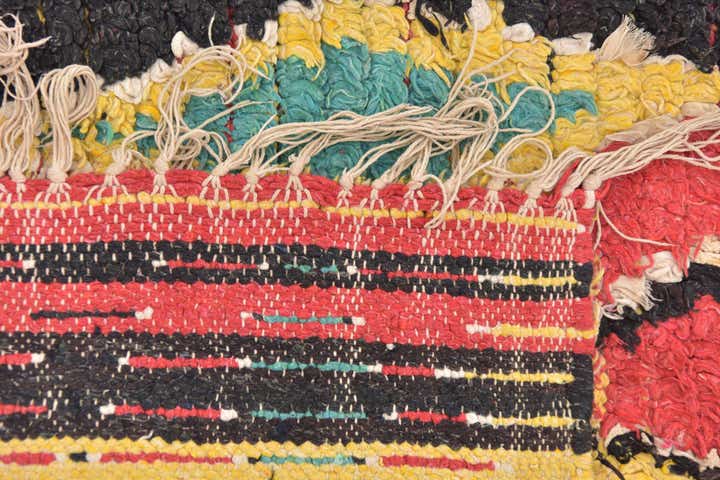 4' 5 x 6' 4 Hand Knotted Moroccan Wool Rug