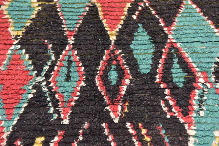 4' 5 x 6' 4 Hand Knotted Moroccan Wool Rug