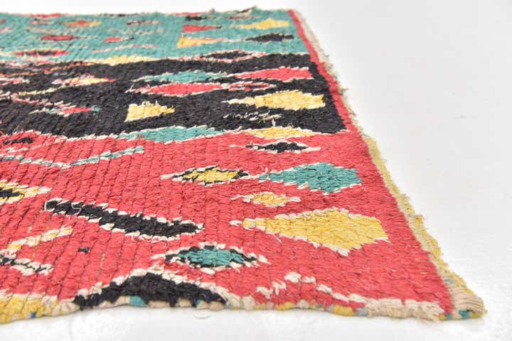 4' 5 x 6' 4 Hand Knotted Moroccan Wool Rug