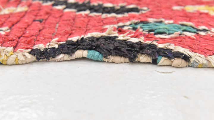 4' 5 x 6' 4 Hand Knotted Moroccan Wool Rug