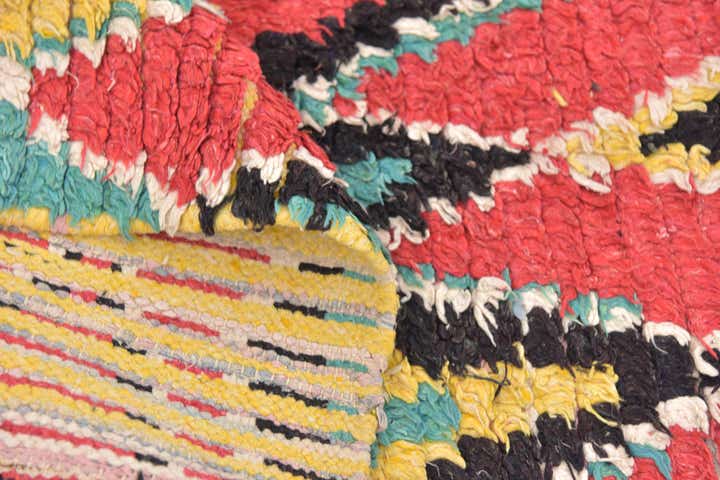 4' 5 x 6' 4 Hand Knotted Moroccan Wool Rug