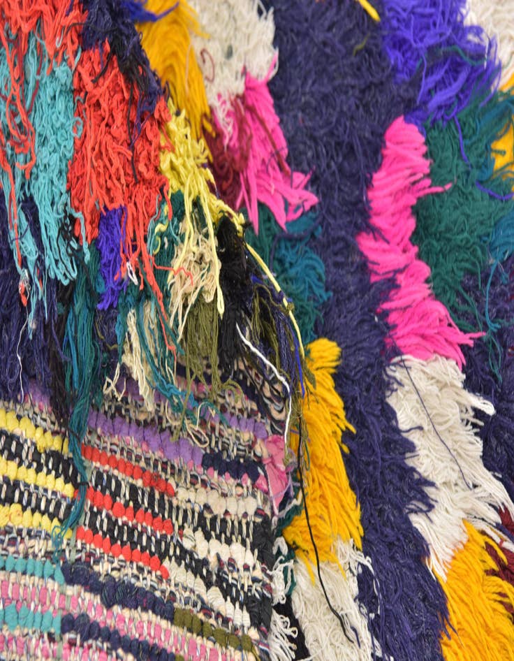 Detail image of 3' 6 x 5' 4 Hand Knotted Moroccan Wool Rug