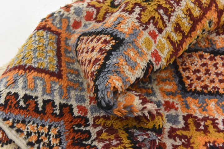 6' 6 x 10' Hand Knotted Moroccan Wool Rug