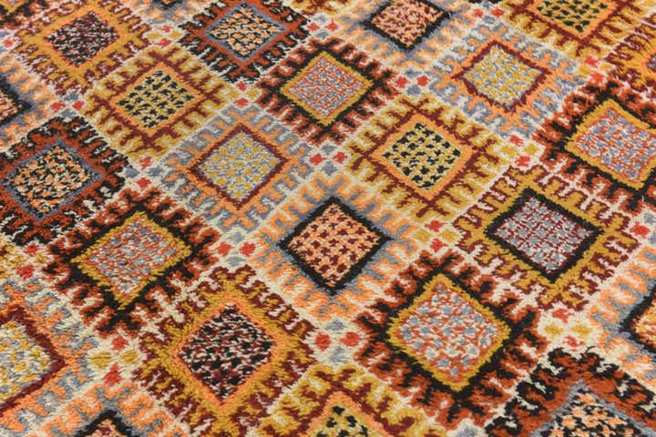 6' 6 x 10' Hand Knotted Moroccan Wool Rug