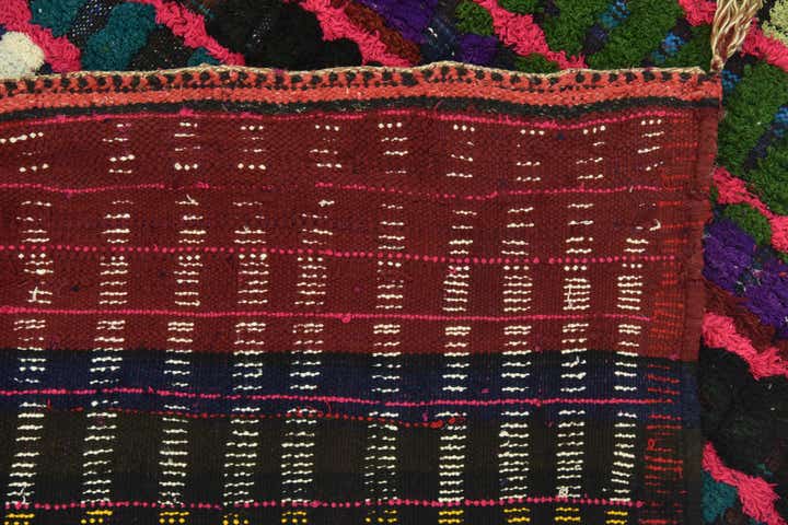 4' 1 x 6' 10 Hand Knotted Moroccan Wool Rug