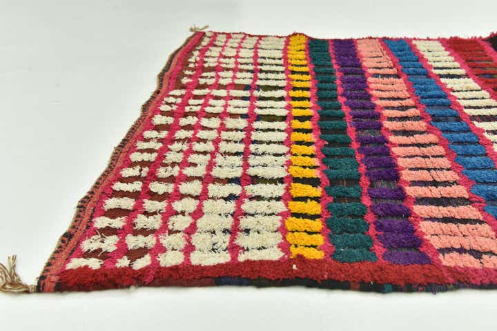 4' 1 x 6' 10 Hand Knotted Moroccan Wool Rug