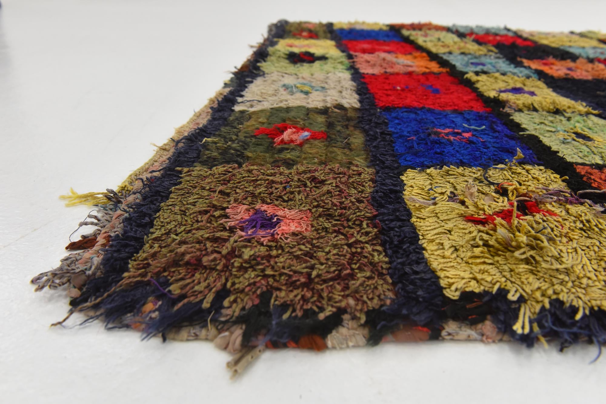 3' 9 x 5' 7 Hand Knotted Moroccan Wool Rug