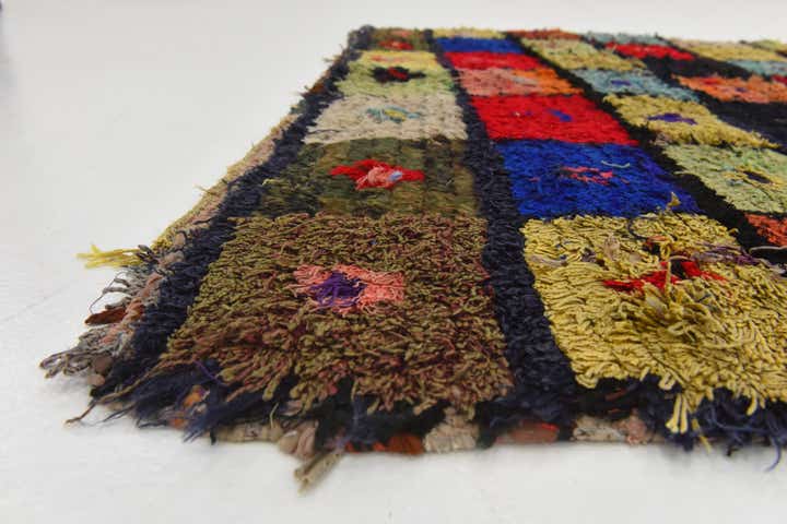 3' 9 x 5' 7 Hand Knotted Moroccan Wool Rug
