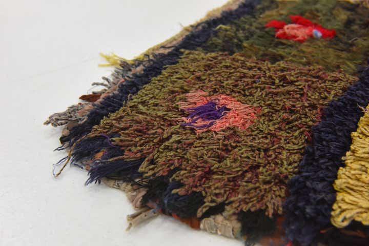 3' 9 x 5' 7 Hand Knotted Moroccan Wool Rug