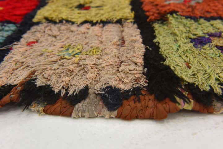 3' 9 x 5' 7 Hand Knotted Moroccan Wool Rug