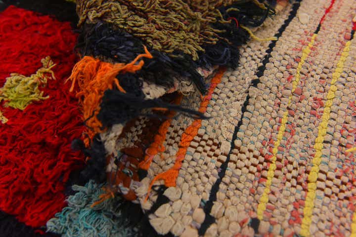 3' 9 x 5' 7 Hand Knotted Moroccan Wool Rug
