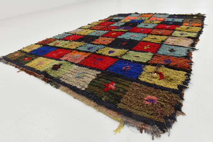 3' 9 x 5' 7 Hand Knotted Moroccan Wool Rug