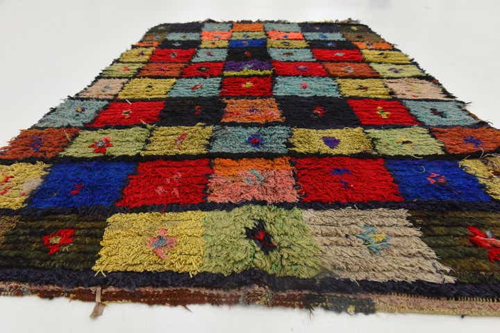 3' 9 x 5' 7 Hand Knotted Moroccan Wool Rug