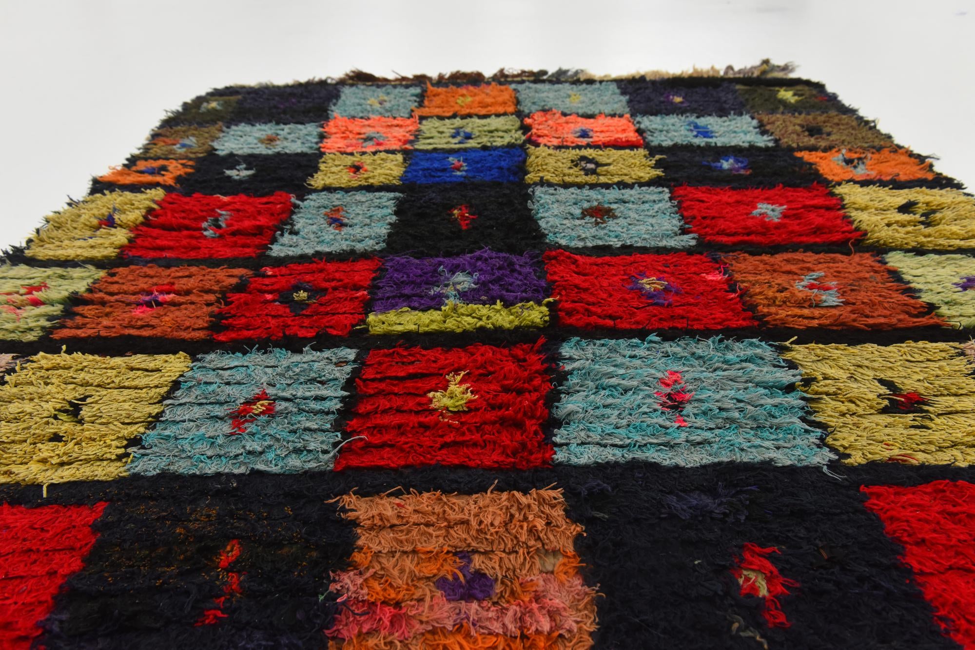 3' 9 x 5' 7 Hand Knotted Moroccan Wool Rug