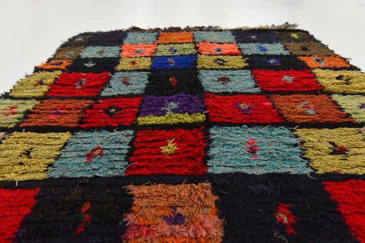 3' 9 x 5' 7 Hand Knotted Moroccan Wool Rug