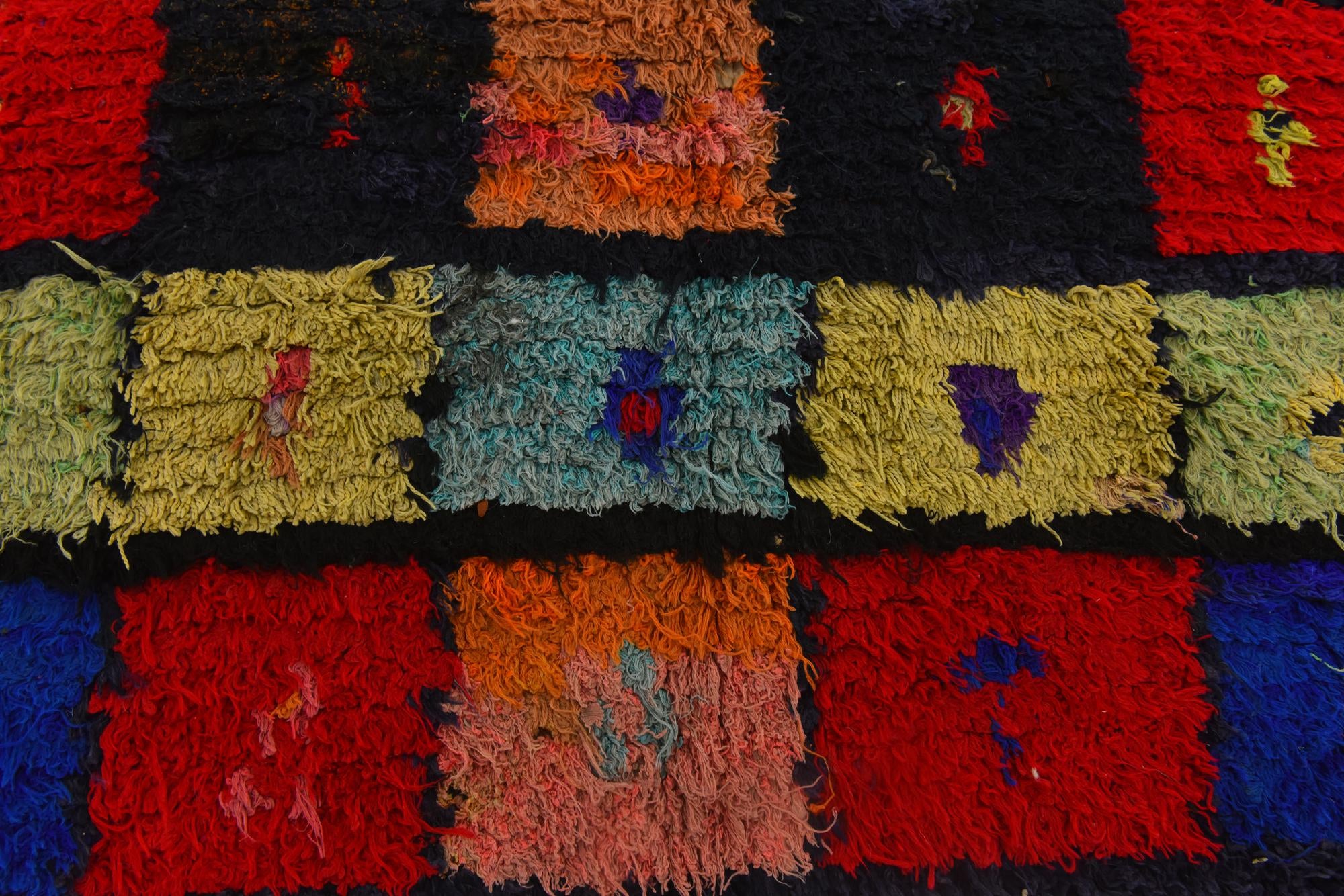 3' 9 x 5' 7 Hand Knotted Moroccan Wool Rug