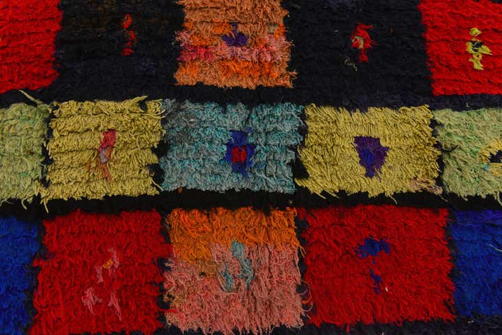 3' 9 x 5' 7 Hand Knotted Moroccan Wool Rug