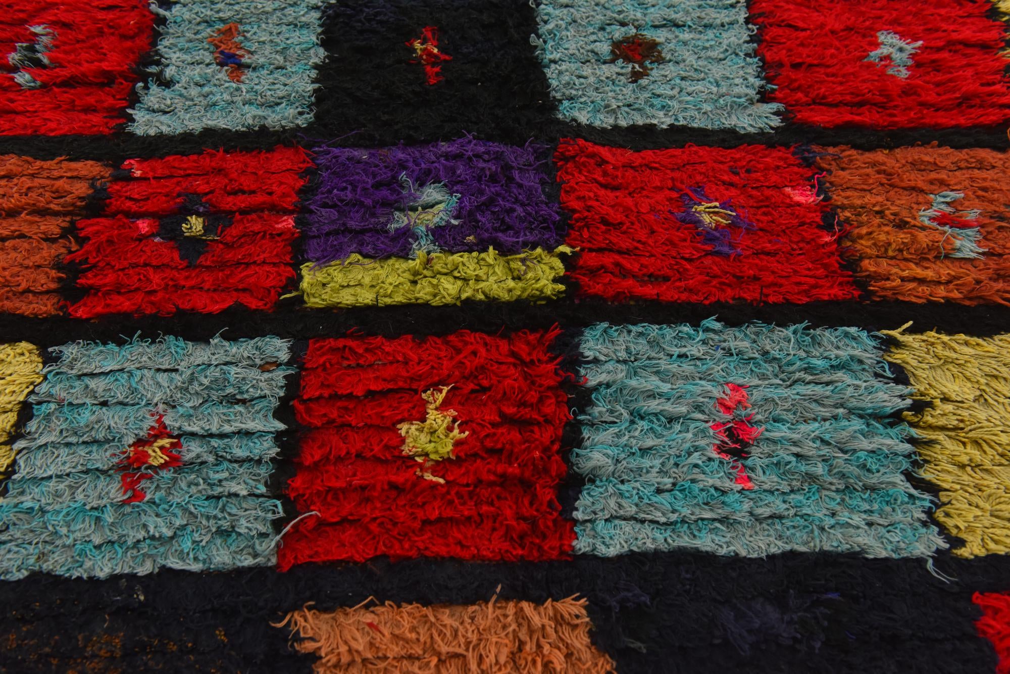 3' 9 x 5' 7 Hand Knotted Moroccan Wool Rug
