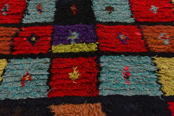 3' 9 x 5' 7 Hand Knotted Moroccan Wool Rug