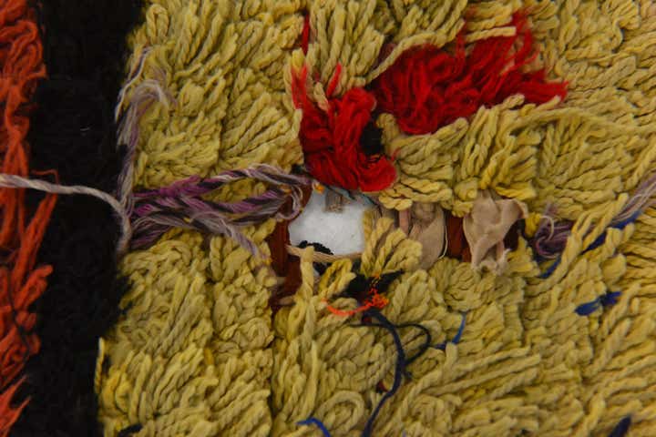 3' 9 x 5' 7 Hand Knotted Moroccan Wool Rug