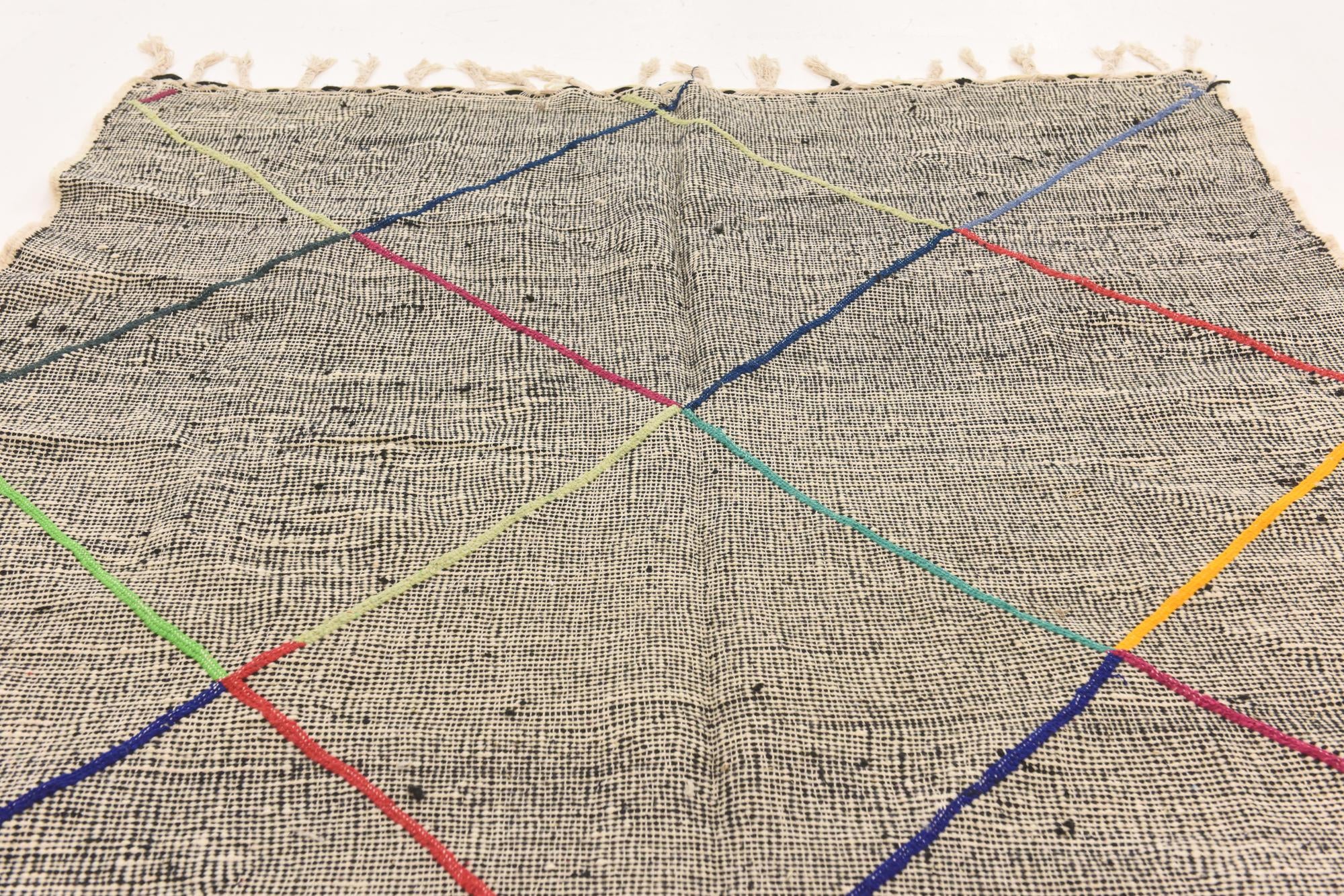 6' 4 x 9' 2 Hand Knotted Moroccan Wool Rug