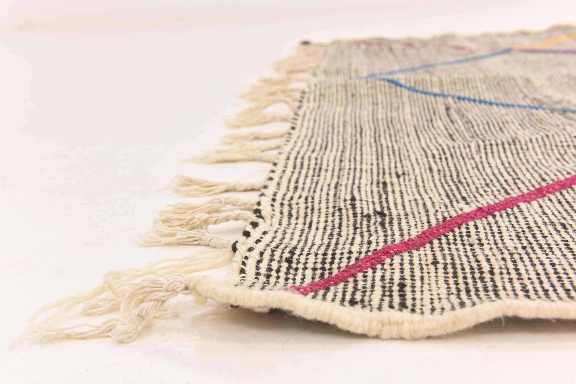 6' 4 x 9' 2 Hand Knotted Moroccan Wool Rug